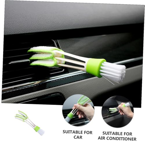 Ciieeo Car Air Vent Detail Brush 3pcs Set Double-Ended Louver Cleaner Duster for Automotive Air Conditioner Vents Interior Crevice Cleaning Tool for Car Dashboard