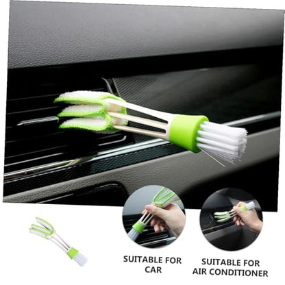 Ciieeo Car Air Vent Detail Brush 3pcs Set Double-Ended Louver Cleaner Duster for Automotive Air Conditioner Vents Interior Crevice Cleaning Tool for Car Dashboard