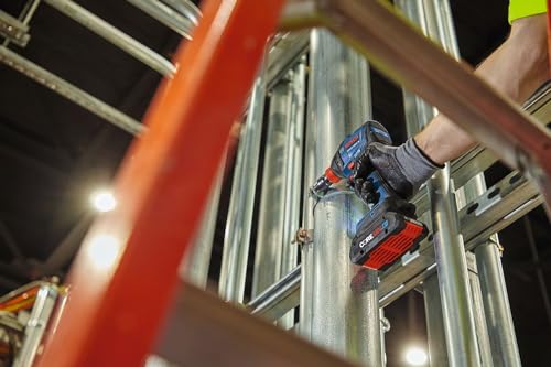 Bosch GDX18V-1860CN 18V Connected-Ready Two-In-One 1/4 In. and 1/2 In. Bit/Socket Impact Driver/Wrench (Bare Tool) | 1, 860 In-Lb Torque, 1/4 in Hex and 1/2 in Square Drive, Brushless Motor, 3-Speed Plus Advanced Modes, Connected-Ready - style: Industrial