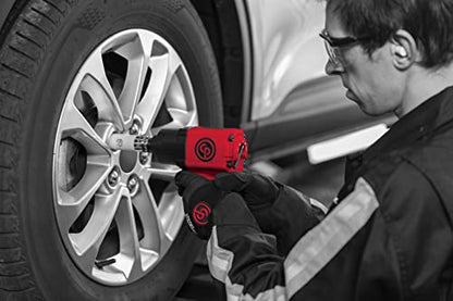 Chicago Pneumatic CP7741 Air Impact Wrench (1/2 Inch), Air Impact Gun Industrial Repair & Assembly Tool, Pistol Handle, Twin Hammer, Max Torque Output 715 ft. lbf/970 Nm, 10000 RPM - size: Strandard