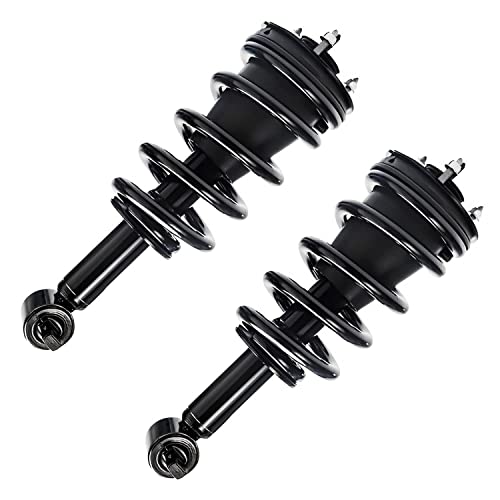 Detroit Axle - 4WD Struts Shocks Kit for 2014-2018 Chevy Silverado 1500 | GMC Sierra 1500, Front Struts & Coil Spring Assembly Sway Bar Links Rear Shock Absorbers Replacement - size: 6AQS47492/Shock Kit
