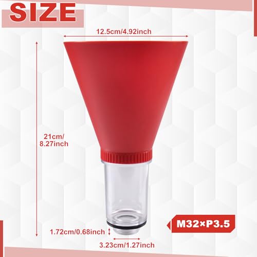 SPEEDWOX Engine Oil Funnel Locking Oil Change Tool M32×P3.5 Thread Specification Hands-Free Change Funnel with Secure Seal & Fast Fill Design Compatible with Honda and Nissan for No Spill Oil Change