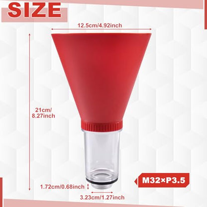 SPEEDWOX Engine Oil Funnel Locking Oil Change Tool M32×P3.5 Thread Specification Hands-Free Change Funnel with Secure Seal & Fast Fill Design Compatible with Honda and Nissan for No Spill Oil Change