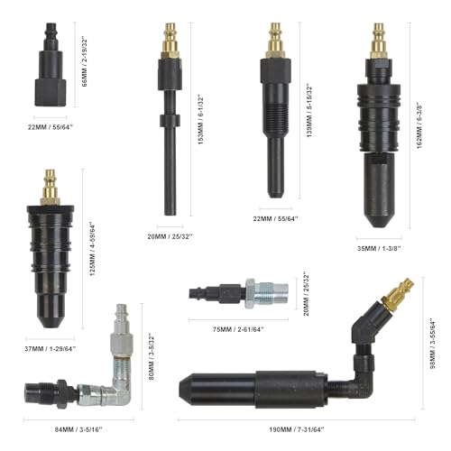 WINTOOLS Compatible for 1000 Psi Diesel Engine Compression Pressure Tester for Ford Cummins NAVISTAR Detroit