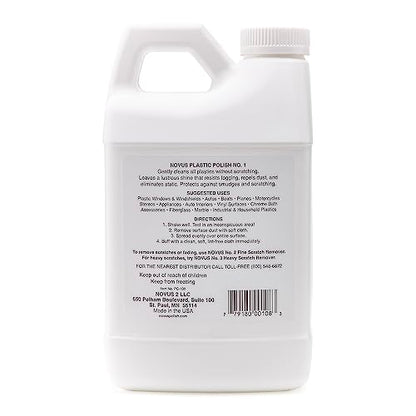 NOVUS 7050 | Plastic Clean & Shine #1 | 64 Ounce Bottle - color: #1 Plastic Clean & Shine, size: 64 Ounce