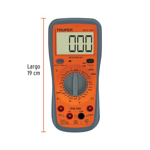 TRUPER MUT-105 Professional Digital Multimeter for automotive maintenance
