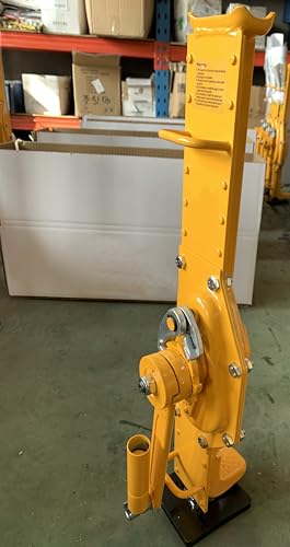 Mechanical Machinery Jack, Heavy Duty 3500LBS Capacity Rack Jack, Steel Construction for Lifting Trucks
