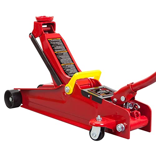 TCE TCET825051R Torin Low Profile Hydraulic Trolly Jack, 2.5 Ton (5,000 lb) Capacity, Red - style: Floor Jack