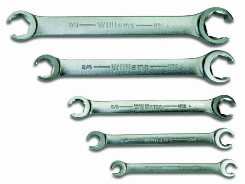 Williams WS-14 5-Piece Double Head Flare Nut Wrench Set