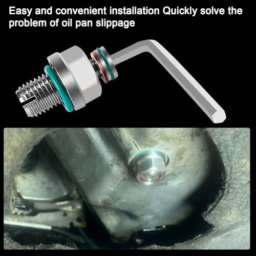 M14.1-1.5x15 Large Backpack Oil Drain Plug,Backpack Style Oil Drain Plug with Magnet,Stainless Steel Self Tapping Oil Pan Thread Repair Kit.