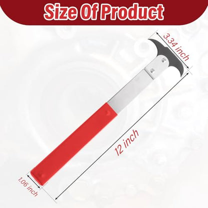 Seal Puller, Oil Seal Removal Tool with Dual Hook Tips, Heat-Treated Steel | Universal, Crank Seal Installer and Remover, for Car, SUV, Light Truck and Machine Repair, Non-Slip Handle, Heavy-Duty Tool - color: Red