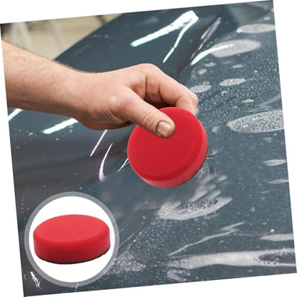 VOSAREA Car Polishing Pads 6-Piece Set Hand Waxing and Buffing Sponge Applicators Compatible Car Buffers and Polishers for