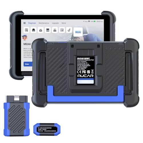 MUCAR 892BT AI-Assisted Bidirectional Scan Tool, Full System OBD2 Scanner, Bi-Directional OBD2 Scanner Diagnostic Tool,ECU Coding, 35 Services, FCA Autoauth, CANFD and DOIP, Free Lifetime Updates