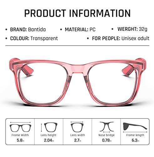 Safety Glasses Anti-Fog Goggles Protective Eyewear Anti Blue Light Protection Glasses For Women And Men - color: Pink