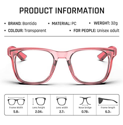 Safety Glasses Anti-Fog Goggles Protective Eyewear Anti Blue Light Protection Glasses For Women And Men - color: Pink