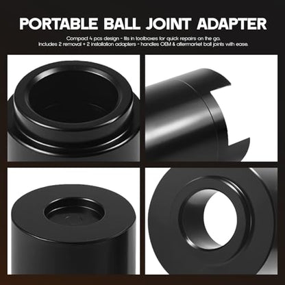 Rogierra 4PCS Ball Joint Service Adapter Set for Jeep & Dodge – Upper and Lower Ball Joint Press Tool for Removal & Installation – Compatible with Jeep/Dodge Models- Replacement for OTC 7894