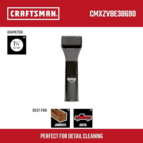 CRAFTSMAN CMXZVBE38690 1-1/4 in. Car Nozzle Wet Dry Vac Attachment - size: Car Nozzle
