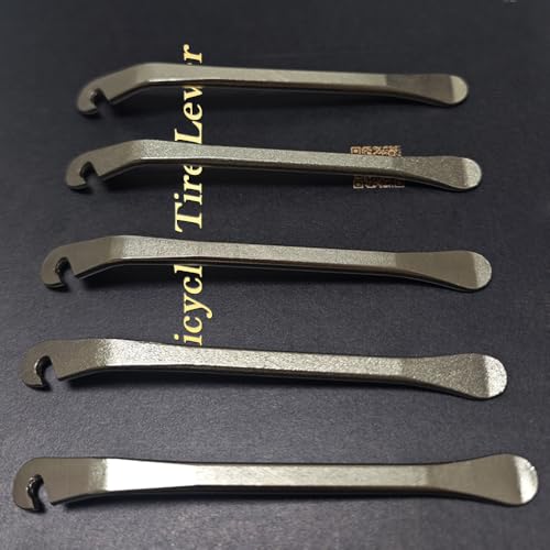 lofrcin Bike Tire Levers, Stainless Steel Tire Spoons to Repair Bike Tube, Iron Bicycle Tire Removal Changing Tool for Road or Mountain Bike Tires