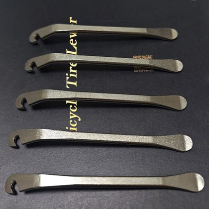 lofrcin Bike Tire Levers, Stainless Steel Tire Spoons to Repair Bike Tube, Iron Bicycle Tire Removal Changing Tool for Road or Mountain Bike Tires