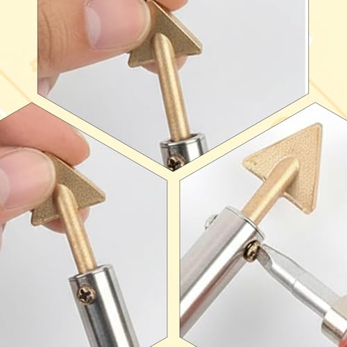 4PCS Copper Plastic Welding Tips Plastic Welder Tips Soldering Iron Tip Soldering Tip for Repair Bumper, Dashboard, Kayak, And More