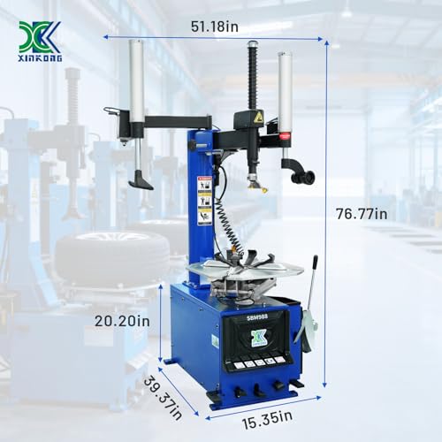 XK-988 New Tire Changer 2.0 Horsepower Single One Wheel Changers Machine with 12 Months Part Replacements - color: Model: New 988