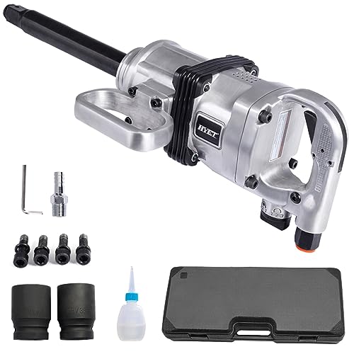 ERGOMASTER Air Impact Wrench Gun 1 Inch High Torque, Pneumatic Impact Wrench Set Heavy Duty with D Handle, Carrying Case, 4200 RPM, for Car, Equipment Repair