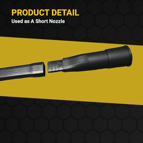 Flexible Crevice Tool & 35mm to 32mm Hose Adapter for 1 3/8'' Vacuum 24.4inch Long