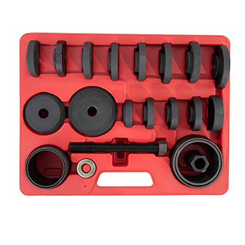OEMTOOLS 27205 23 Piece Front Wheel Bearing Removal Kit, FWD Wheel Bearing Press Kit, 23 Part Bearing Puller Set, Bearing Puller Kit with Storage Case