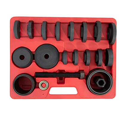OEMTOOLS 27205 23 Piece Front Wheel Bearing Removal Kit, FWD Wheel Bearing Press Kit, 23 Part Bearing Puller Set, Bearing Puller Kit with Storage Case