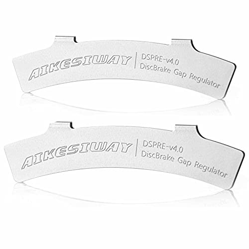 Rotor Truing Fork Bike Disc Alignment Tool Bicycle Brake Wrench,Bike Disc Brake Pad Adjustment Alignment Tool Gap Regulator,3 Slot Depths,Strong,Easy to Carry and Use - style: 2pcs Gap Regulators