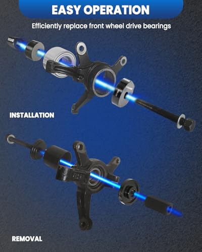 SIXIWANZI 24pc Wheel Bearing Press Kit for Easy Removal & Installation FWD