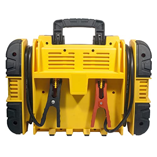 CAT CJ3000 Professional Jump Starter 1000 Peak Amp Battery Booster, Built-In Power Switch, Battery Clamps, Yellow