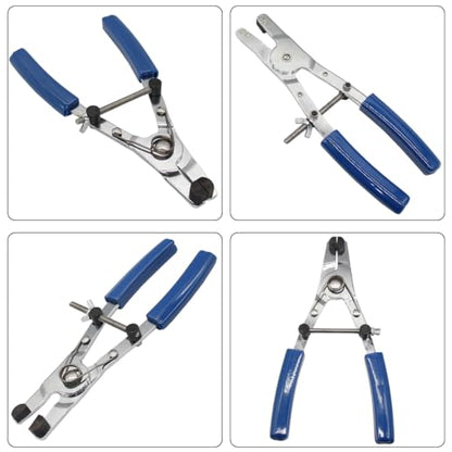 Osilly Motorcycle Brake Piston Removal Pliers, 18-44mm/0.7-1.7" A3 50# Carbon Steel Brake Caliper Piston Puller Remover Tool Ergonomic Repair Tool, Brake Retractor Universal for Motorbike