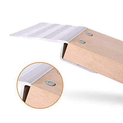 AFA Tooling Truck and Trailer Loading Ramp Kit | Quickly Create a Wide Ramp with 2 x 12 Lumber: Just Attach Aluminum Brackets and Rubber Feet | Load Your Lawn Mower, 4-Wheeler, ATV, and More with Ease - size: 12 Inch