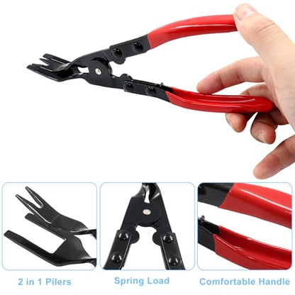 Universal Auto Door Car Upholstery Trim Clip Removal Piler Tool, Door Panel Removal Tool Push Pin Pliers
