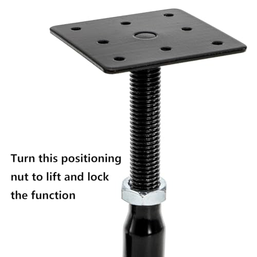 Yarlung 4 Pack Adjustable Support Jacks for Floor, Heavy Duty Screw Jacks House Jack Stand, Floor Joist Jacks Post 4" to 7" for Level and Lift Supports, Floor Straightener, Deck Foundation
