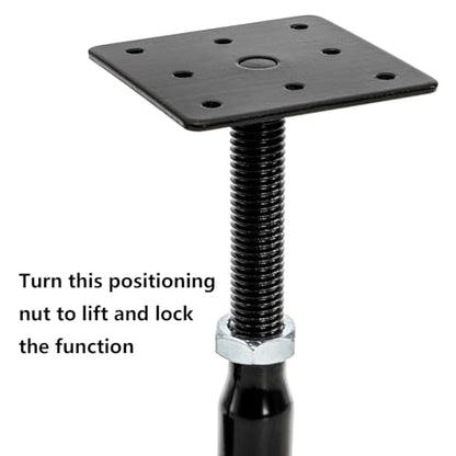 Yarlung 4 Pack Adjustable Support Jacks for Floor, Heavy Duty Screw Jacks House Jack Stand, Floor Joist Jacks Post 4" to 7" for Level and Lift Supports, Floor Straightener, Deck Foundation