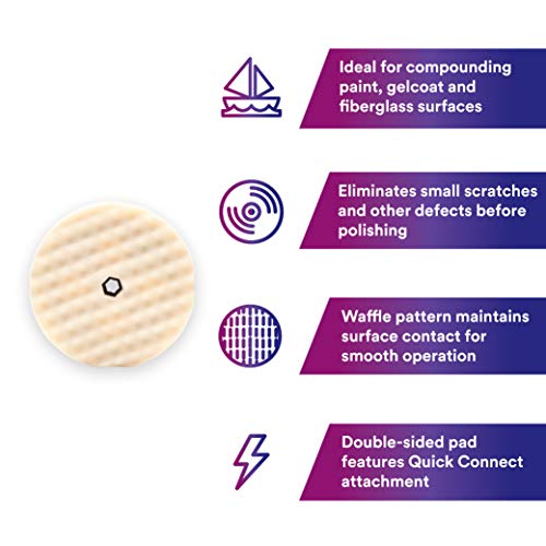 3M 05706 Perfect-It Foam Compounding Pad, 8 in (Pack of 2) - size: 8 (Pack of 2)