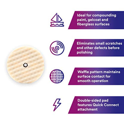 3M 05706 Perfect-It Foam Compounding Pad, 8 in (Pack of 2) - size: 8 (Pack of 2)
