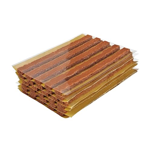 Durable Rubber Strings (1/4"x4", Brown 30pcs) Tire Repair Plug Strips Kit for Tubeless Tires, Fits Car, Motorcycle, Truck, RV, ATV(TS-160C30) - color: Brown 6 x 100 mm, size: 30 pcs