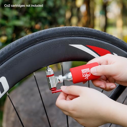CO2 Inflator Kits, Presta and Schrader Valve Compatible, CO2 Bike Tire Pump for Mountain and Road Bicycles - style: STYLE:D