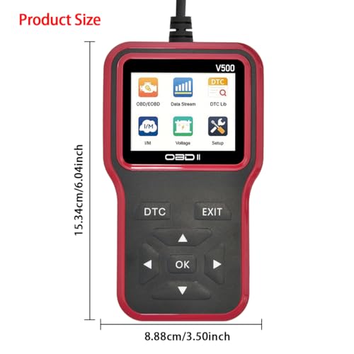 OBD2 Scanner Diagnostic Tool - Check Engine Light Code Scanner Tool with Reset, DTC, Data Stream, I/M Readiness, Car & Truck Scan Tool for All Vehicles Since 1996, escaner automotriz - color: Black