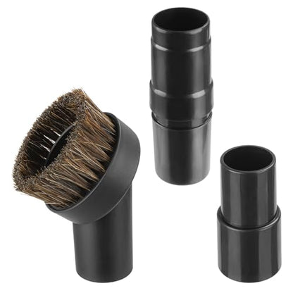 25mm Soft Horsehair Vacuum Brush Attachment with Vacuum Hose Adapter for Shark Vacuum Attachments, Vacuum Attachment for Shop Vac and Most Household Vacuum Cleaner - 3 Pcs - style: 3 Pcs