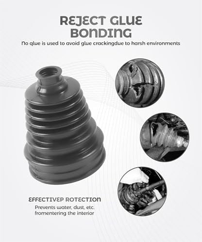 2PCS CV Axle Boot Repair Kit,Car Accessories Silicone CV Boot Repair Kit Includes 4 Stainless Steel Clamp and 6 Nylon Cable Ties,Universal Constant Velocity Boots Set,Suitable for Most Vehicle