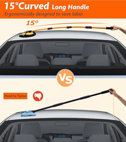 EVERRUSH 56.7" Car Wash Brush Mop Microfiber Car Washing Sponge with Long Handle