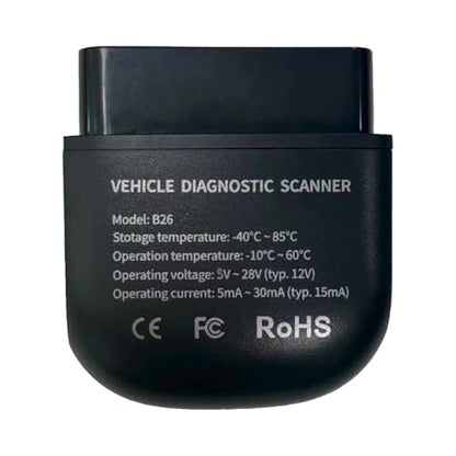 OBD2 Scanner Bluetooth for iPhone/Android-Auto Diagnostic Tool | 1.Compatible with iOS and Android 2.No software subscription fees 3.Supports OBD2-compliant vehicles (1996 and newer)
