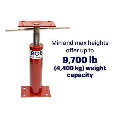 BISupply House Jacks for Leveling Crawlspace 2 Pack - 12 to 16 inch Adjustable Support Beam Basement Jack Post - Floor Lifting Joist Beam Brace for Cellar Ceiling - Screw Pole Jack - size: 12-16 Inch (2 PACK)
