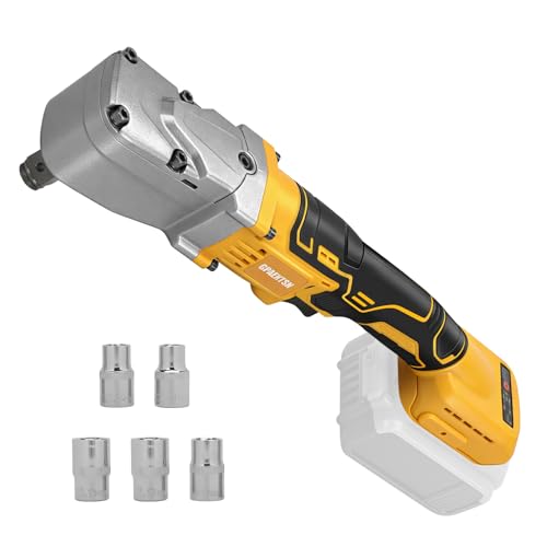 Electric Right Angle Impact Wrench Compatible with DEWALT 20v Max Battery, 1/2" 206 ft-lbs (280 Nm) High Torque Cordless Power Ratchet Driver with Variable Speed (Battery NOT Included) - color: Dewalt