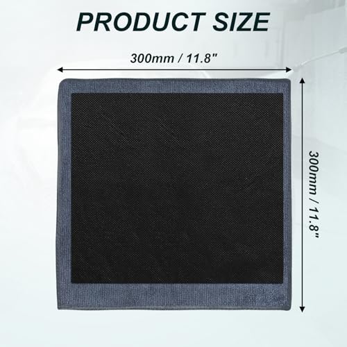 2Pcs Clay Towels Microfiber Clay Bar Towel & Rag, Grey | Dual-Sided, Car Detailing Cloth, For Car Detailing - color: Grey
