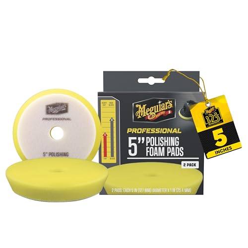 Meguiar's Professional 5" Polishing Foam Pad, 2pk, 10/CV